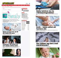 Aftonbladets nya sajt med allt för familjen.