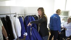 Helene Ripa under kandidatcampens klädprovning