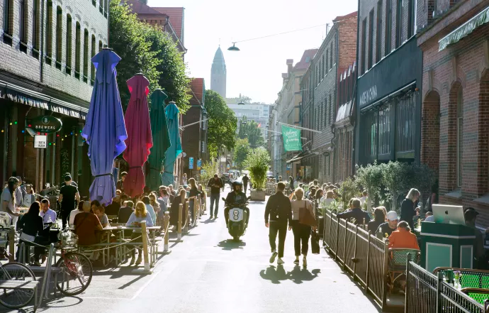 Långgatorna är populära stråk i Göteborg. Foto: Marie Ullnert/Göteborg & Co