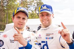 Lukas Sundahl och Andreas Ahlberg, teamkompisar i Micke Kågered Racing. Foto: Armin Hadzic