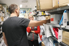 Bild på utlämningsställe för e-handel.