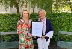 Fastigos förhandlingschef Charlotta Stensson tillsammans med HSB Göteborgs HR-chef Emma Hård.