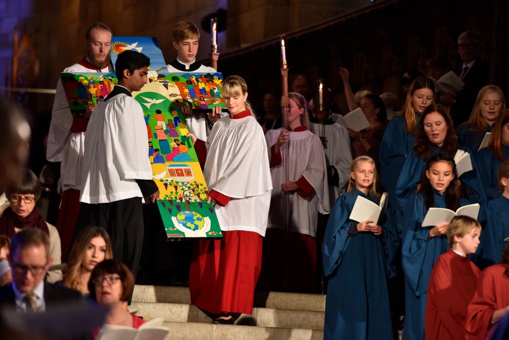 The Salvadoran cross by Christian Chavarria Ayala, depicts the triune God´s creative, reconciling and sanctifying work. Foto: Marie Renaux/LWF