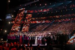 Eurovision Choir samlar körer från hela Europa. Bilden från 2017 års tävling i Riga. Foto: Reinis Ruditzitis