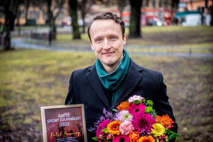 Patrik Brenning, reporter på Sportbladet, har utsetts till Årets Sportjournalist av Svenska Sportjournalistförbundet. Foto: Andreas Bardell/Aftonbladet