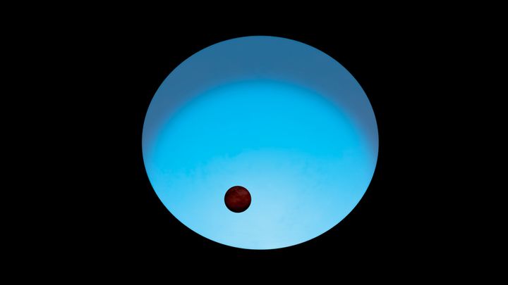 Illustration av planeten WASP-189b. ESA
