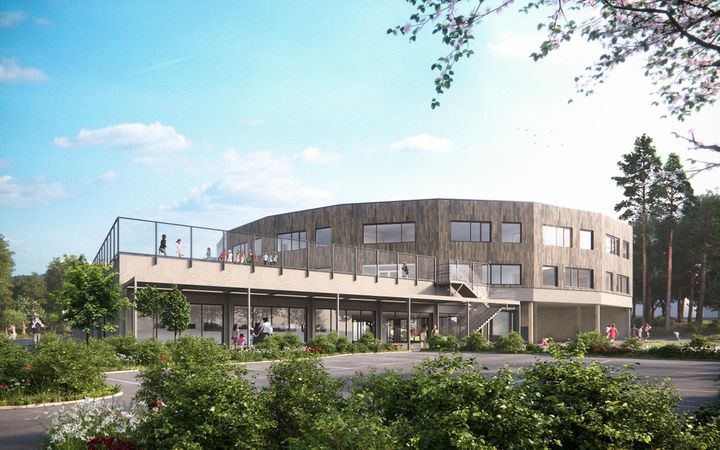 Nya Rudanskolan i Haninge öppnar i augusti 2020 med plats för årskurserna F-9 samt förskola.