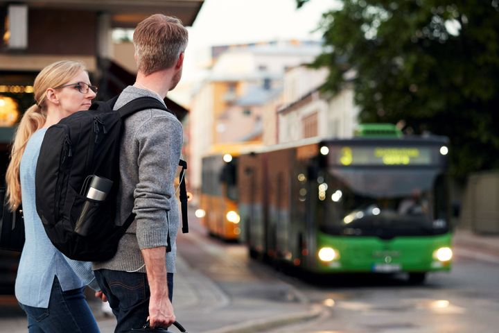 Stadsbussar - nu även i Rosendal. Foto: Johnér/Johan Alp