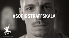 ECPAT Sveriges ambassadör Joel Kinnaman deltar med en film i kampanjen #sopigstraffskala. Foto: Max Thedeby