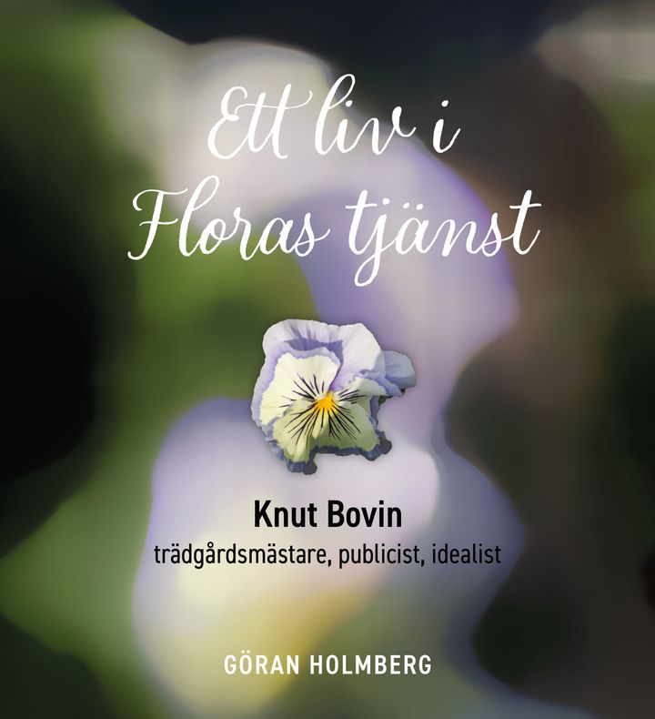 Omslag: "Ett liv i Floras tjänst". Form: Kristina Schollin-Borg