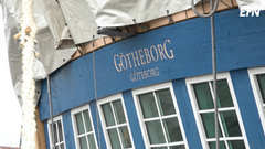 Ostindiefararen Götheborg. Foto: EFN Ekonomikanalen. Bilden får användas fritt i detta sammanhang.