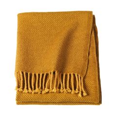 OMTÄNKSAM pläd 199:- 60×160 cm, gul.