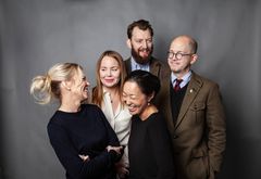 Maria Ludvigsson, Lydia Wålsten, Ivar Arpi, Per Gudmundson och Tove Lifvendahl (längst fram). Foto: Simon Rehnström