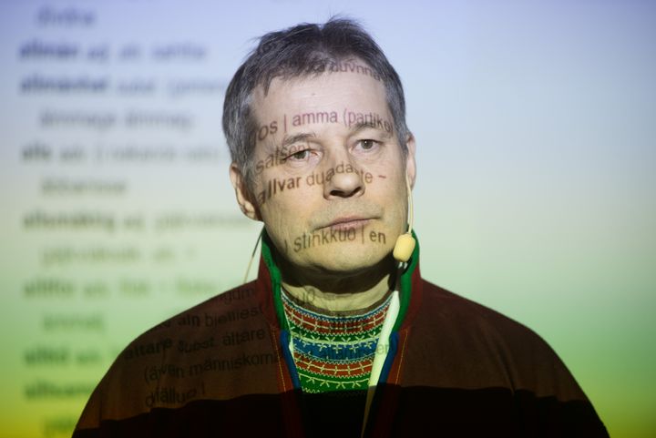 Henrik Barruk, mottagare av Samiska rådets kulturpris 2020. Foto: Peter Steggo.