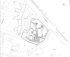 Skiss bostadens placering i området