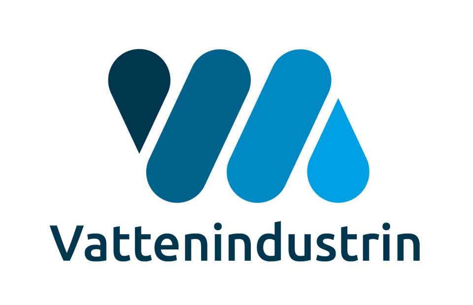 Logotyp Vattenindustrin - stående