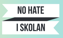 Bild med texten "No Hate i skolan"
Statens medieråd , Lärarhandledning , No Hate Speech Movement