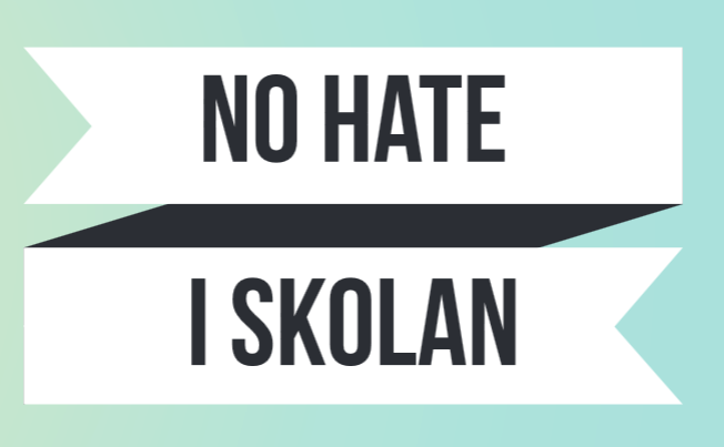 Bild med texten "No Hate i skolan"
Statens medieråd , Lärarhandledning , No Hate Speech Movement