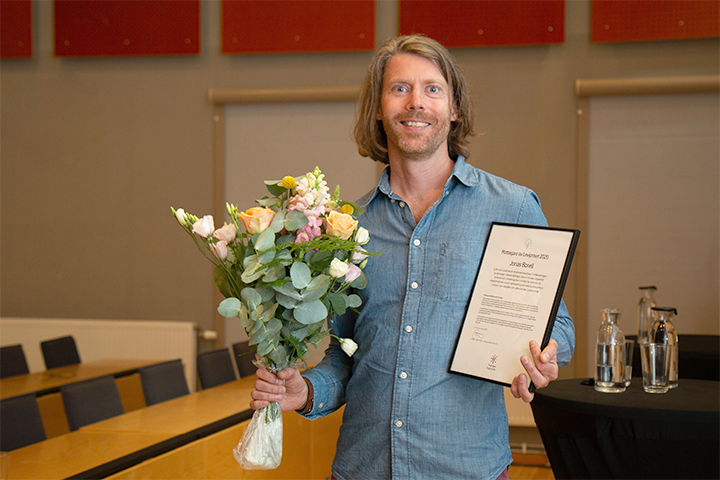 Jonas Borell, mottagare av Levipriset 2020