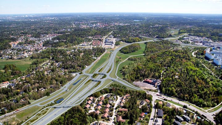 Trafikplats Kästa. Bild Trafikverket.