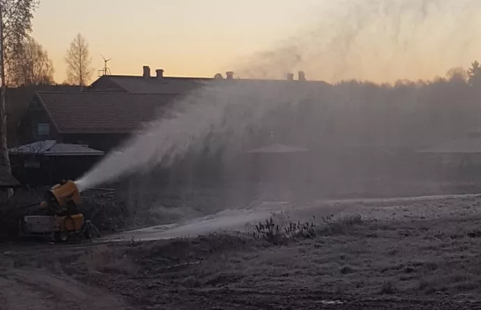 Nu går snökanonerna i Kungsberget!