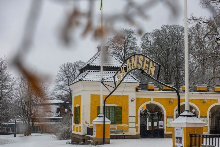 Hazeliusporten, en av Skansens entréer. Foto: Jonathan Lundqvist