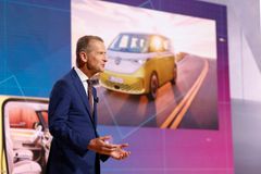 Herbert Diess vid VW AG:s årsstämma 2022.