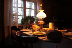 Christmas dinner at the Farm Labourer’s Cottage. Photo: Maria Johansson/Skansen