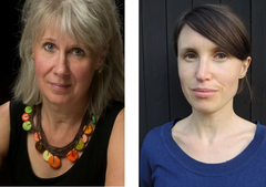 Annika Berg-Frykholm och Maria Frensborg är mentorer i Region Uppsalas nya mentorsprogram för författare