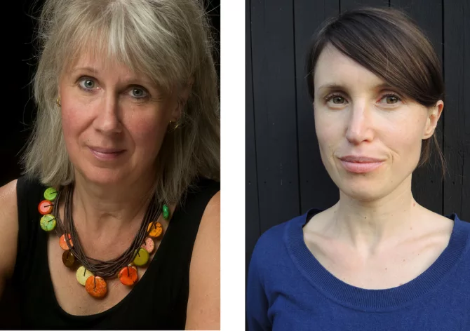 Annika Berg-Frykholm och Maria Frensborg är mentorer i Region Uppsalas nya mentorsprogram för författare