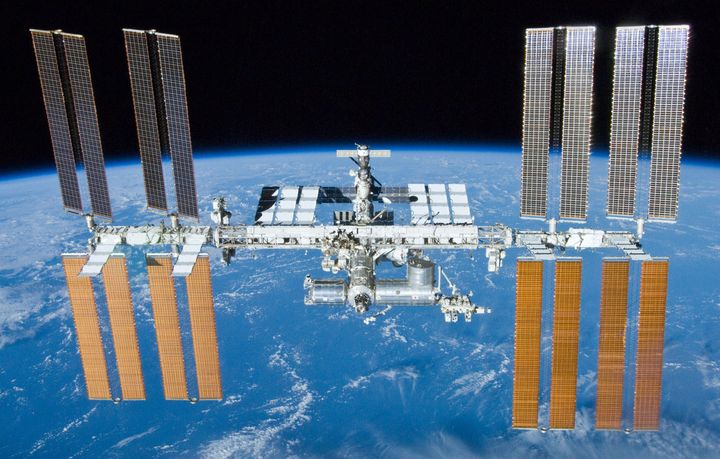 Den internationella rymdstationen, ISS. Foto: NASA