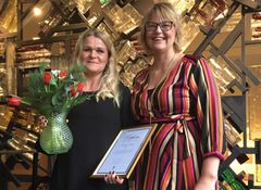 Pernilla Torseng på Hagabergskolan får Västerås stads pedagogiska pris.