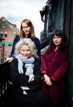 Stina Wirsén, Sarah Riedel, Anna Vnuk. Foto Jacob Bengtsson.
