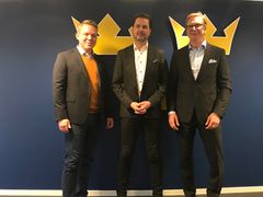 Anders Larsson, Ordförande Svenska Ishockeyförbundet, Tomas Ramsell VD/Ägare Västanhede Trafik, Tommy Boustedt, Generalsekreterare Svenska Ishockeyförbundet