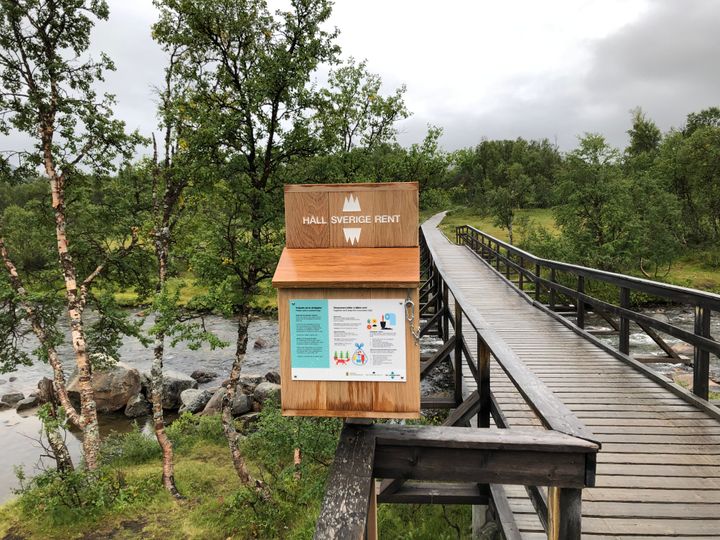 Påsholk längs vandringsleden vid STF Storulvån. Foto: Hanna-Kajsa Fernström/Håll Sverige Rent