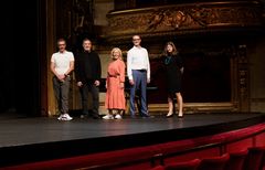 Nicolas Le Riche, Alan Gilbert, Birgitta Svendén, Michael Cavanagh, Ellen Lamm. Photo: Royal Swedish Opera/Tobias Regell