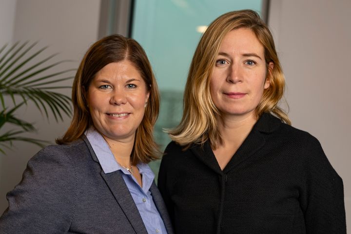 Petra Wikström och Karin Pettersson. Foto: Naina Helén W. Jåma