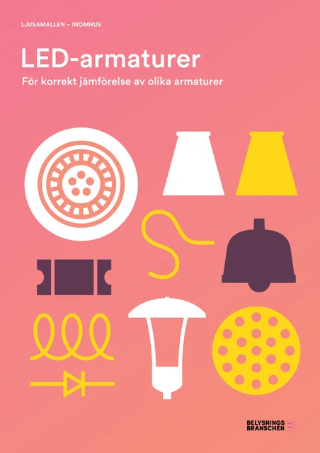 Ljusamallen för LED-armaturer finns i PDF-format på www.ljuskultur.se.