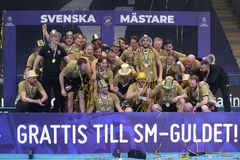 Falun vann sitt sjätte SM-guld. Foto: Svensk Innebandy