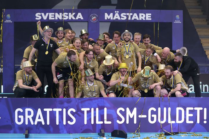 Falun vann sitt sjätte SM-guld. Foto: Svensk Innebandy