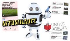 Aftonbladet och United Robots har tillsammans utvecklat Aftonbladets hyllade robotjournalistik. Det nya strategiska samarbetet gör det nu möjligt för fler mediehus att ta del av tekniken.