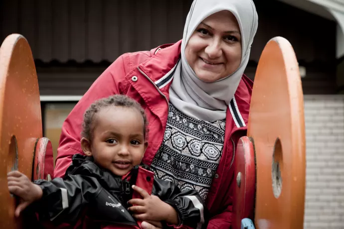 Utevistelse på förskola i Horndal, Avesta. Foto: Avesta kommun
