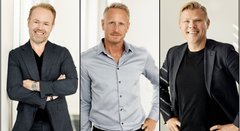 På bilden: Håkan Halvarsson, Joakim Flodin och Martin Frey. Foto: Linda Broström.