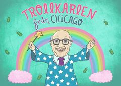 "Trollkarlen från Chicago". Illustration av Nanna Johansson