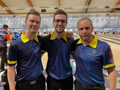 William Svensson, Pontus Andersson, Markus Jansson. EM-silver i 3-manna.