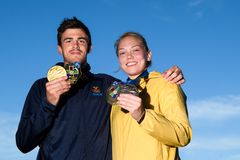 Tommy Macias och Anna Bernholm, medaljörer på EM/Europeiska spelen. Bild endast för illustration. Bilden finns att hämta hos Bildbyrån.