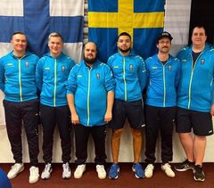 från vänster: Rasmus Bergqvist, Johan Rydberg, Rikard Lindqvist, Amir El-Quachani, Eirik Seljelid, Marcus Andersson