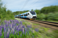Designskiss av Västtrafiks nya tåg. Bild: Bombardier Transportation Sweden AB