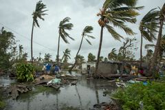 Kuststaden Beira i östra Moçambique har blivit nästan totalförstörd av cyklonen Idai. Foto: Josh Estey/AP/TT