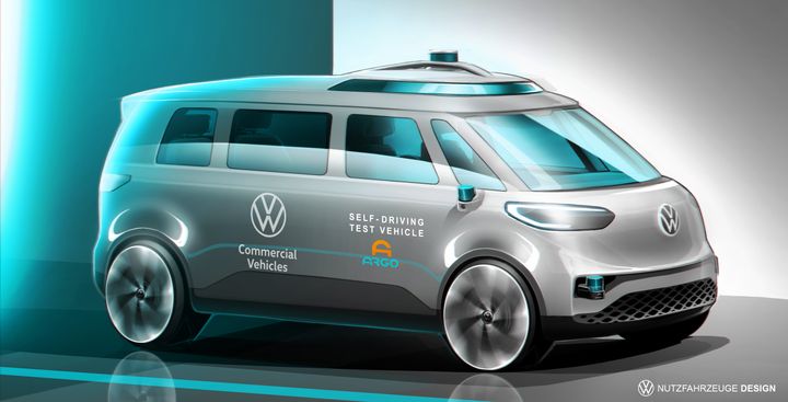 Elektriska ID. BUZZ ska bli det första självkörande fordonet från Volkswagen Group.